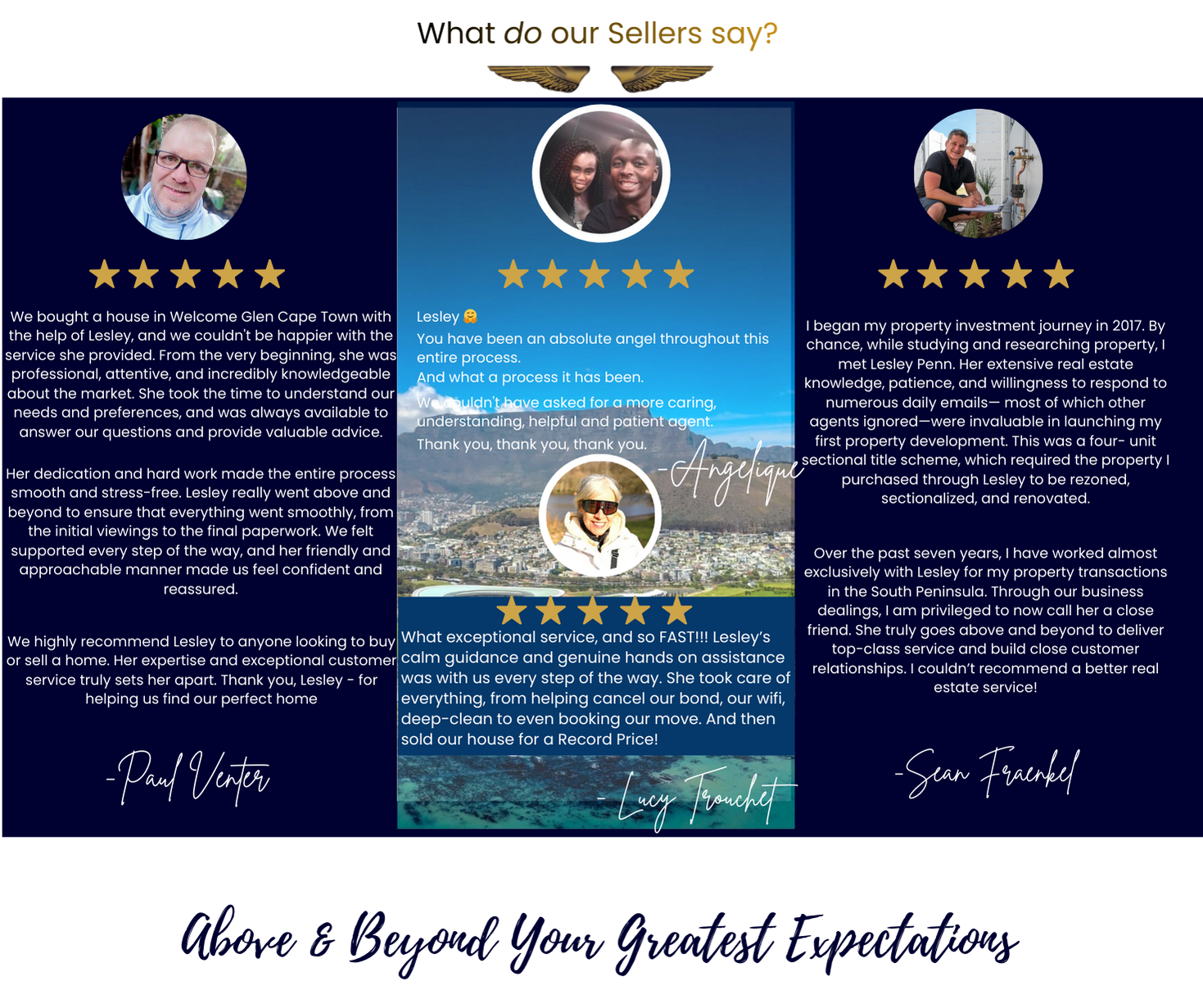 Featured testimonials